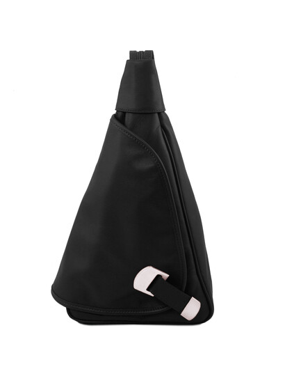 Rucsacel dama din piele naturala Tuscany Leather, negru, HanoiS