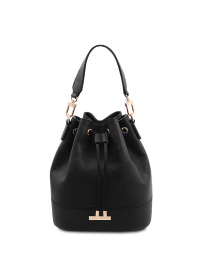 Geanta dama din piele naturala neagra Tuscany Leather, TL Bag