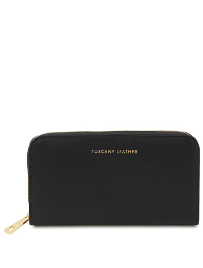 Portofel dama din piele neagra, Tuscany Leather, VenereS