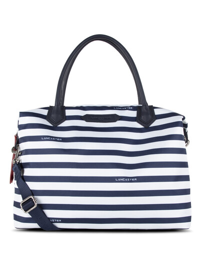 Geanta plaja din textil si piele Lancaster Basic Sport 510-35-1