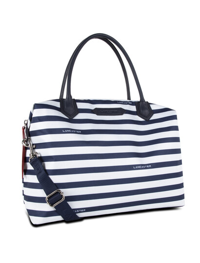 Geanta plaja din textil si piele Lancaster Basic Sport 510-35-2