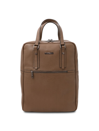Rucsac barbati piele naturala grej inchis Tuscany Leather