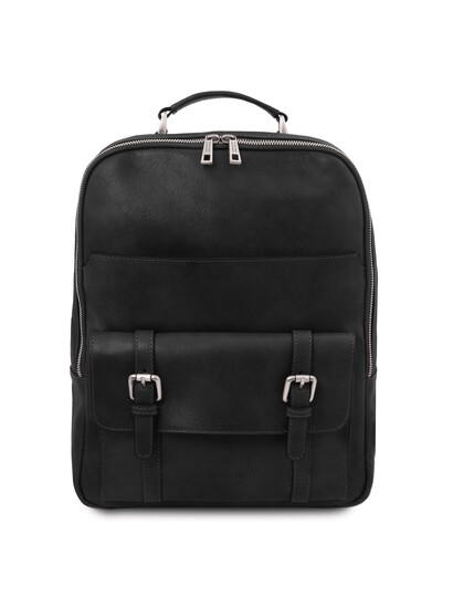 Rucsac laptop piele naturala neagra Tuscany Leather, Nagoya