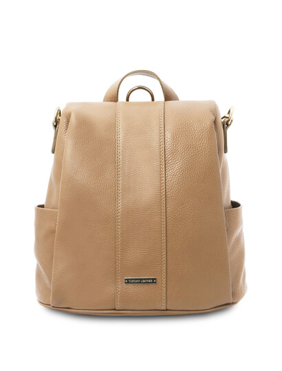 Rucsac dama piele naturala sampanie Tuscany Leather