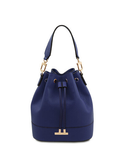 Geanta dama din piele albastru inchis Tuscany Leather, TL Bag