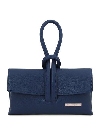 Plic dama piele naturala albastru inchis Tuscany Leather