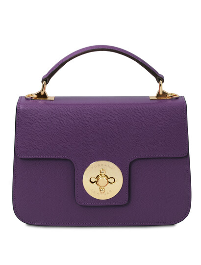 Geanta dama piele naturala violet, Tuscany Leather, TL Bag