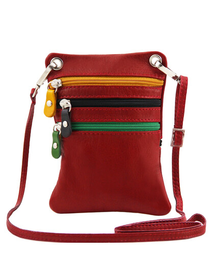 Geanta de umar Tuscany Leather din piele rosie MinicrosS