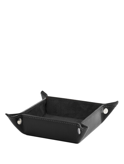 Tavita din piele naturala neagra, Tuscany Leather