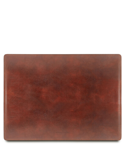 Mapa birou piele naturala maro, Tuscany Leather