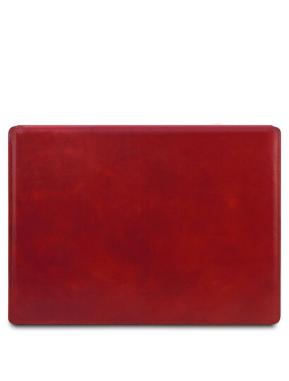 Mapa birou din piele naturala rosie, Tuscany Leather