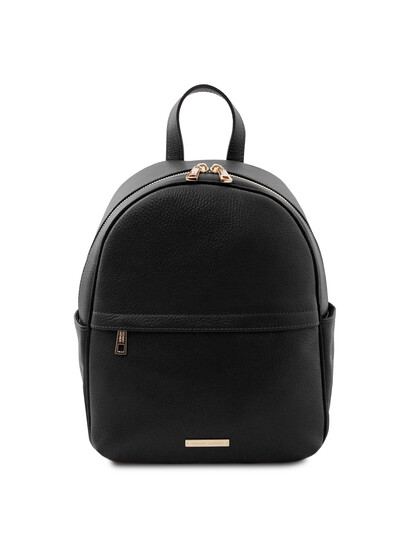 Rucsac dama piele naturala neagra Tuscany Leather, TL Bag Soft