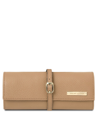 Etui piele sampanie pentru bijuterii Tuscany Leather