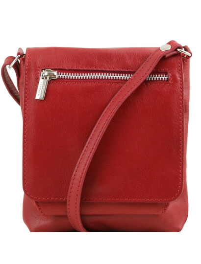 Geanta piele barbati Tuscany Leather, rosie, Sasha