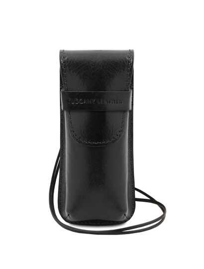 Etui ochelari piele neagra Tuscany Leather