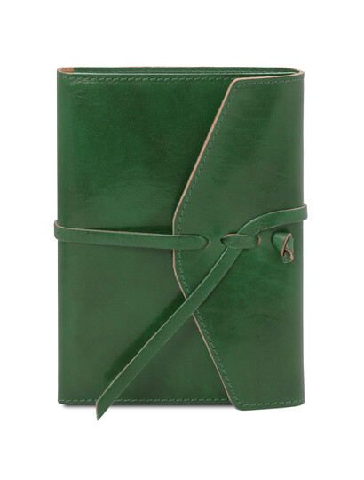 Agenda piele naturala verde, Tuscany Leather