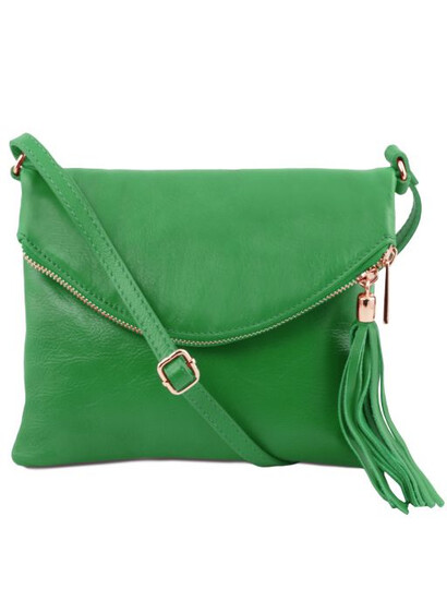 Geanta mica dama piele verde Tuscany Leather, TL Young