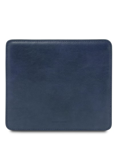 Mouse Pad din piele naturala albastru inchis Tuscany Leather