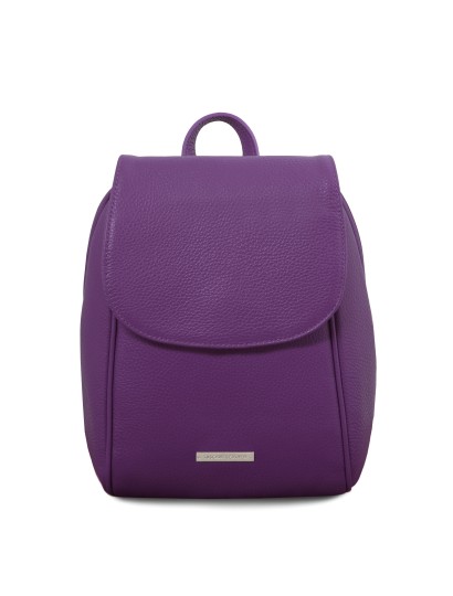 Rucsac dama din piele naturala mov Tuscany Leather, TL Bag