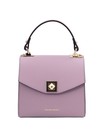 Geanta dama din piele lila, Tuscany Leather, micaS