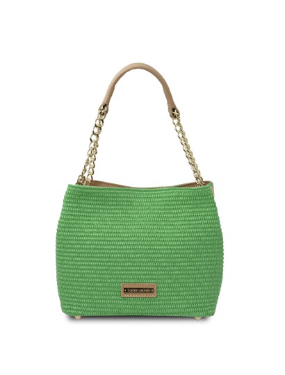 Geanta dama piele naturala verde, TL Bag