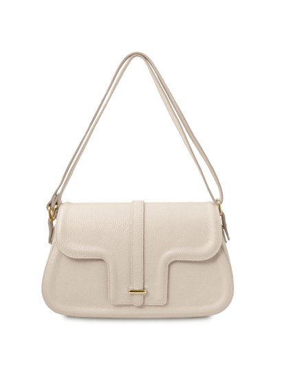 Geanta dama din piele naturala bej Tuscany Leather