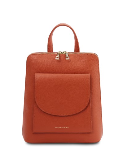 Rucsacel dama piele naturala brandi, TL Small