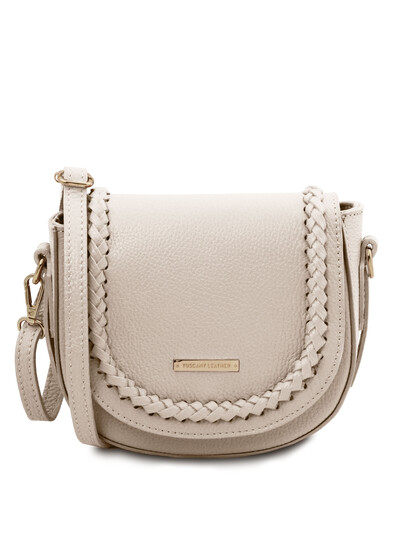 Geanta dama din piele naturala bej TL Bag