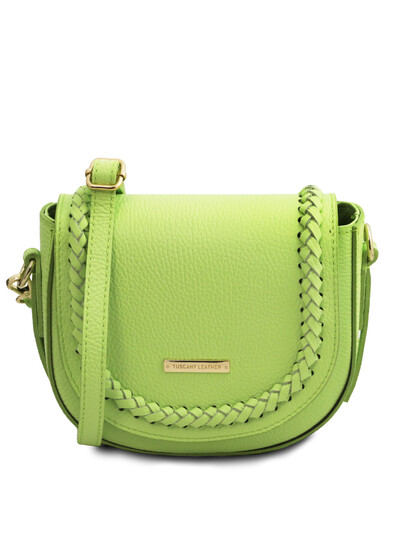 Geanta dama din piele naturala verde TL Bag