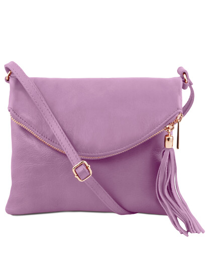 Geanta mica dama din piele lila Tuscany Leather, TL Young