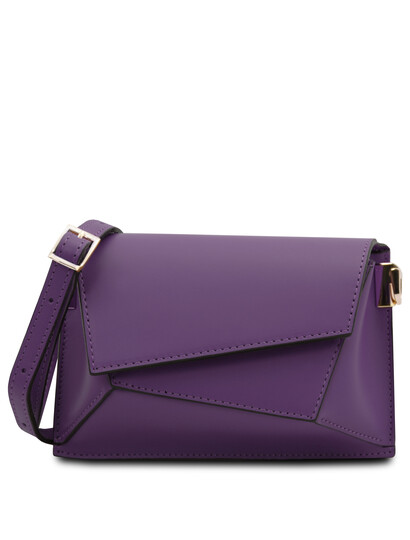 Geanta dama din piele naturala violet TL Bag