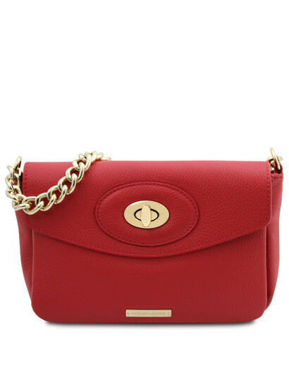 Geanta dama piele naturala rosu aprins, TL Bag Leather