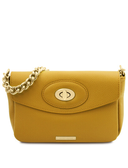 Geanta dama piele naturala galbena, TL Bag Leather