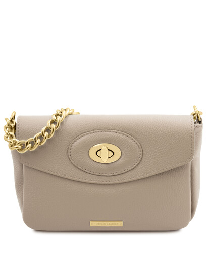 Geanta dama piele naturala grej deschis, TL Bag Leather