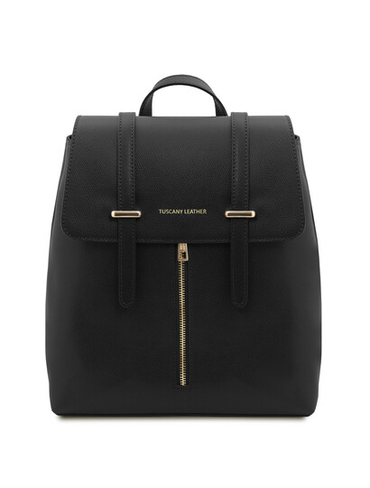Rucsac dama din piele naturala neagra TL