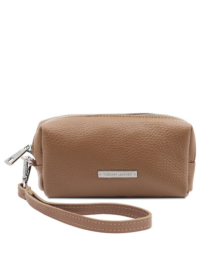 Portfard din piele naturala grej TL Bag Soft