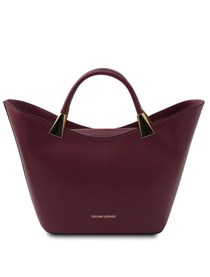 Geanta dama din piele naturala TL Bag, bordo
