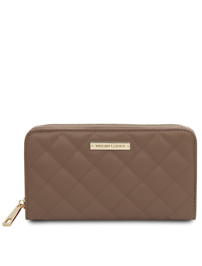 Portofel dama din piele grej, Tuscany Leather, Penelope