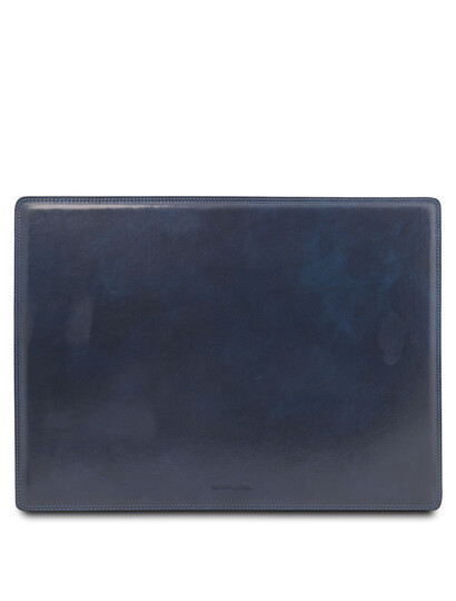 Mapa birou piele naturala albastru inchis, Tuscany Leather