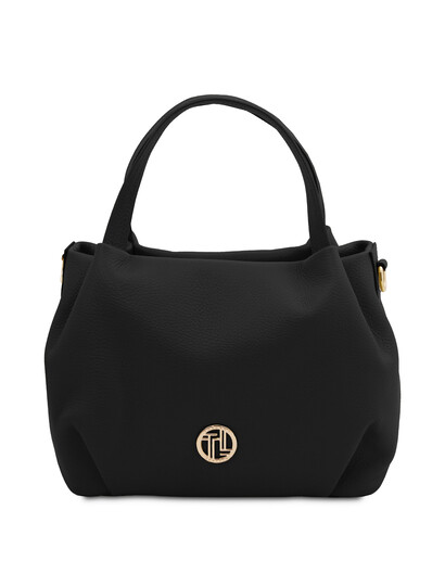 Geanta dama din piele naturala TL Nora, neagra