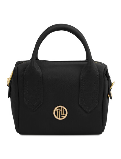 Geanta dama din piele naturala neagra TL Jade