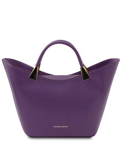 Geanta dama din piele naturala TL Bag, violet