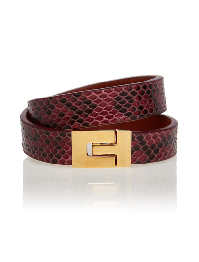 Bratara_handmade_piele_piton_Bordo_Lucido_Karine_PT051203G_1