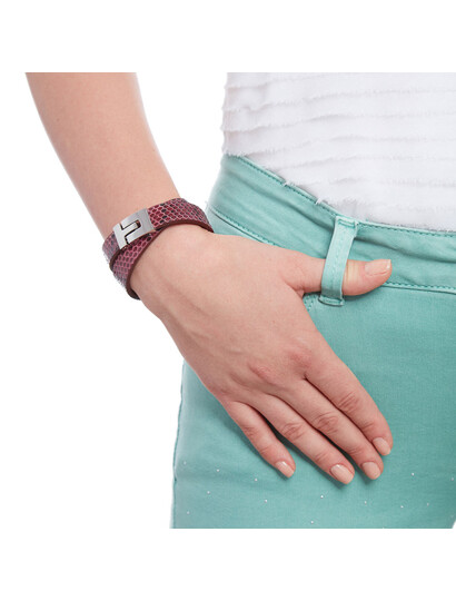 Bratara_handmade_piele_piton_Bordo_Lucido_Karine_PT051203S_2