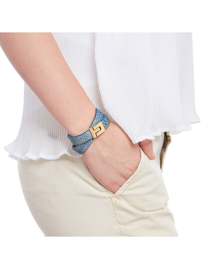 Bratara_handmade_piele_piton_Cosmo_Cobalto_Karine_PT091203G_2