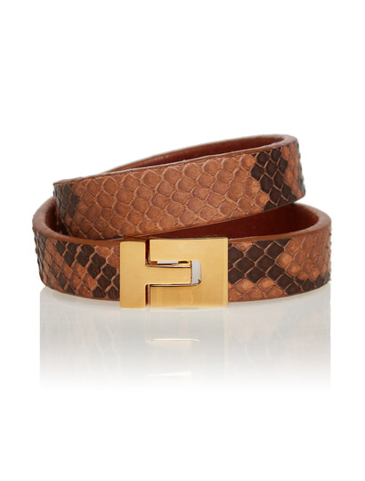 Bratara_handmade_piele_piton_Marrone_Maro_Karine_PT121203G_1
