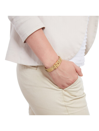 Bratara_unicat_piele_piton_Gold_Auriu_Karine_PT111103G_2
