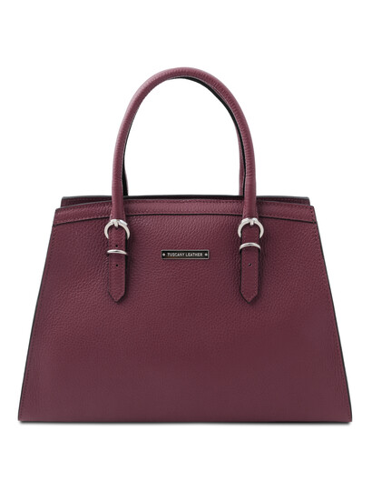 Geanta dama piele naturala bordo, Tuscany Leather, TL Bag