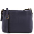 Geanta dama din piele naturala Tuscany Leather, albastru inchis