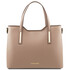 Geanta de umar tote Tuscany Leather din piele naturala dark taupe Olimpia